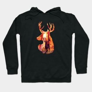 Evening Solace Deer Hoodie